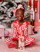 P.Louise Kids Candy Cane Christmas Pyjamas